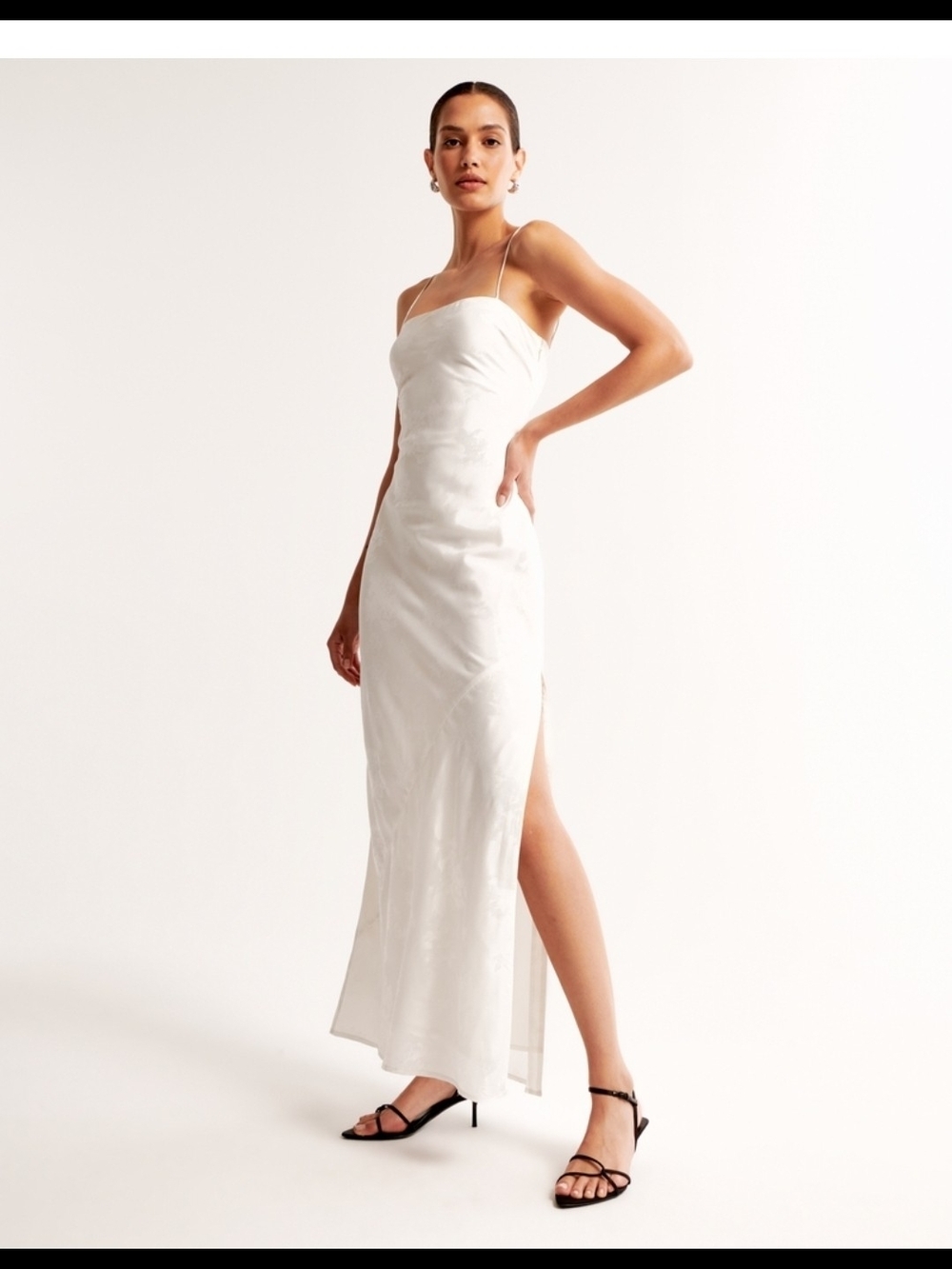 NWT Abercrombie White Jacuard Dress